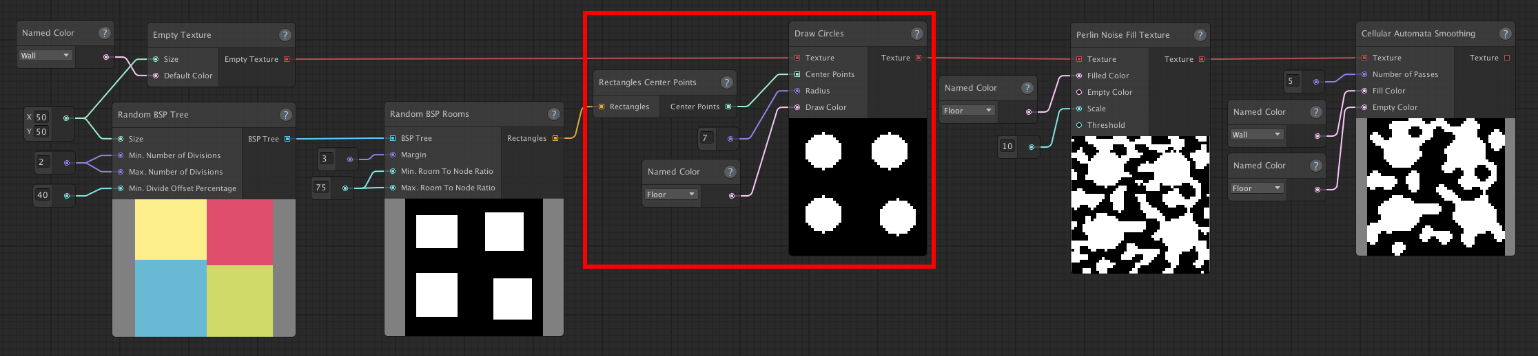 Cave variation example (circle variation)